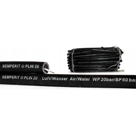 Tubo in gomma aria acqua SEMPERIT PLW20 3/4 DN19 1m