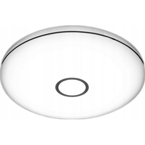 Lámpara de techo LED de 50 cm, 24 W, color plata cálido, para montaje en superficie, modelo XD-K24 (1/5)