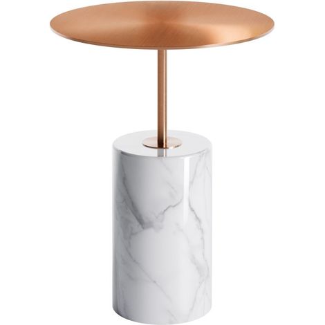 Steinberg Série 541 Table d'appoint, avec socle en marbre, ronde,