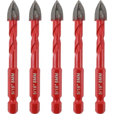 Fliesenbohrer 8mm 5 Hartmetall 8mm5 Schnellwechsel-Sechskantschaft (1/5)