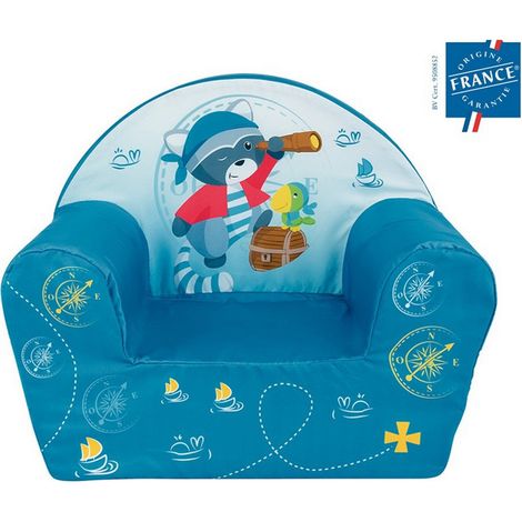 Fauteuil club John Le Raton pirate bleu (1/3)