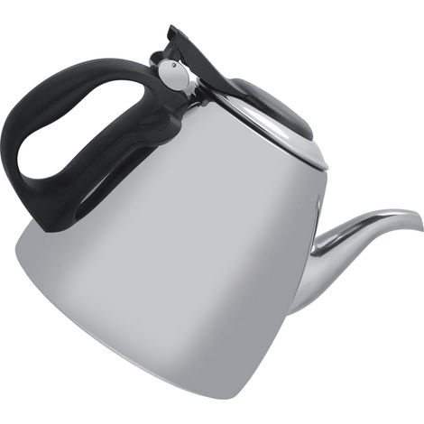 1,2 l 1,5 l Edelstahl-Teekanne für den Herd, Tee- und Kaffeekanne, Wasserkocher, hitzebeständiger Griff, 1,2 l (1/5)