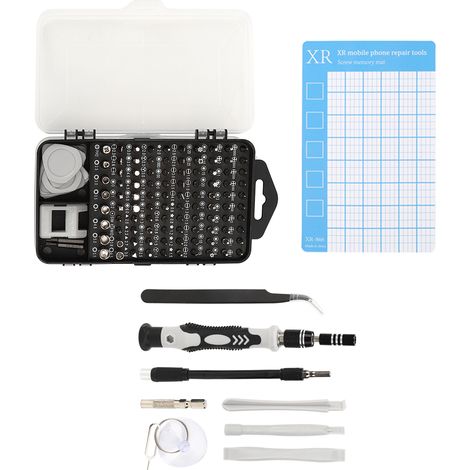 Kit de tournevis 119 en 1, tournevis de réparation pour téléphones portables, embouts de tournevis CRV, outil de démontage d'ordinateur multifonctionnel (1/5)