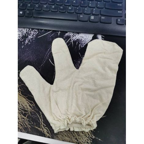 2 gants de massage en soie grège, gants d'exfoliation et de bain en 100% soie, gants à deux doigts, WT01 (1/5)