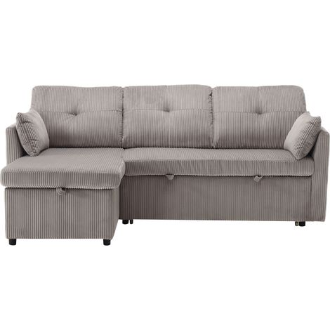 Canapé-lit multifonctionnel avec rangement et lit gigogne,canapé-lit interchangeable méridienne,canapé sectionnel avec sièges de rangement,canapé modulable en L,canapé d'angle modulable pour salons (1/5)