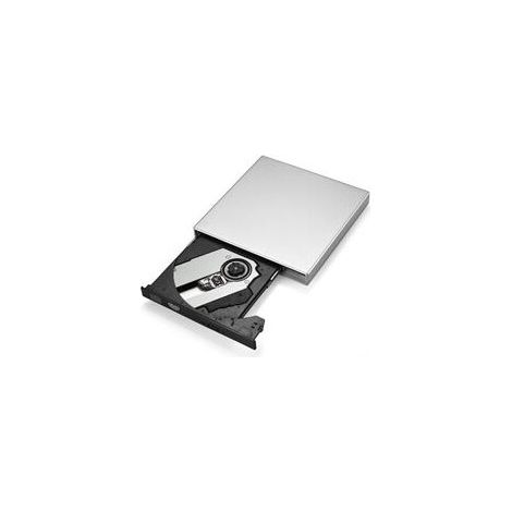 Externes CD/DVD-Laufwerk für Laptops, tragbares externes optisches Laufwerk mit USB 3.0- und Typ-C-Schnittstellen, silberner Brenner, kompatibel mit Windows-, Mac- und Linux-Systemen, unterstützt CD-R