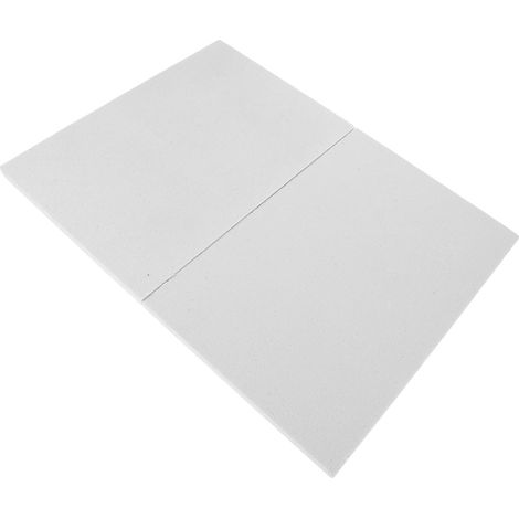 Panneau Isolant en Fibre Céramique Résistance Haute Température Blanc 2pcs Bruit pour Four et Chaudière pour Industriels (1/5)
