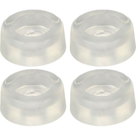 Coussin de machine à coudre 4 pièces, PVC souple transparent, amortisseur de vibrations, antidérapant, réparation, remplacement (1/5)