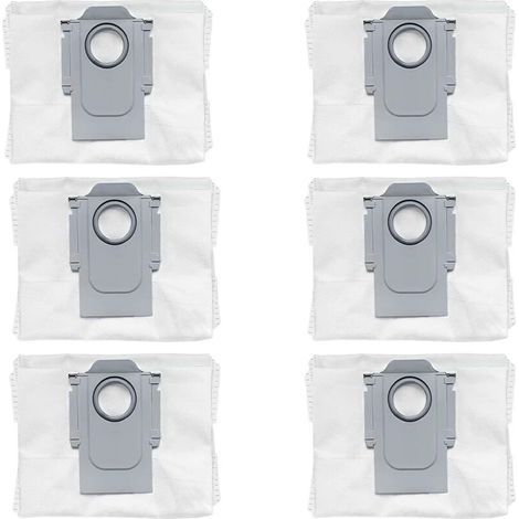Lot de 6 sacs à poussière pièces de rechange accessoires pour Xiaomi Roborock Q7 Max Q7 Max+ Q5+ Roborock S7 Pro Ultra S7 MaxV Ultra Robot Aspirateur Sacs (1/5)