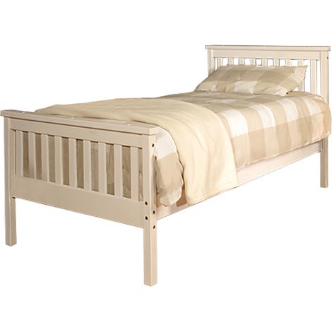 3ft Wooden Bed Frame in White