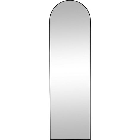 Specchio ad arco da terra L. 50 x H. 170 cm in Metallo Nero - MAILEN