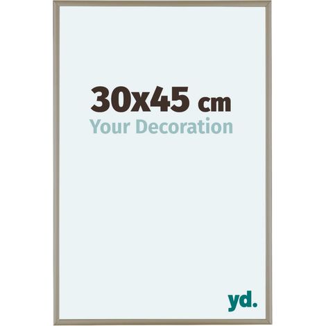 yd. - Cadre photo 30x45 - Champagne - Aluminium - Kent