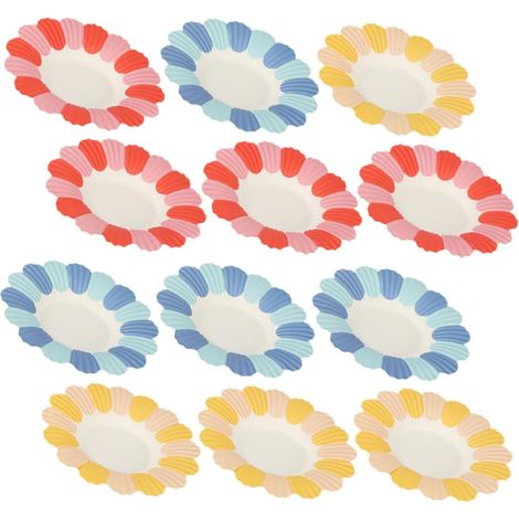 Assiettes Jetables en Papier Lot de 150 Légères de Fleur pour Fête D'garçon et Filles Table de Dessert et Snacks (1/5)