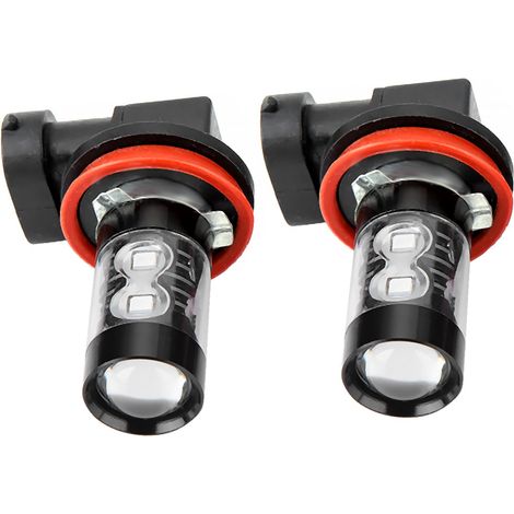 2 pièces kit ampoules LED H11/H8 6000K bleues 50W phare feu de brouillard lampe conduite voiture (1/5)