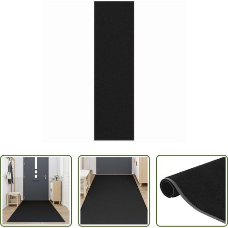 vidaXL Paillasson en polypropylène - Paillasson noir 115x400 cm (1/5)