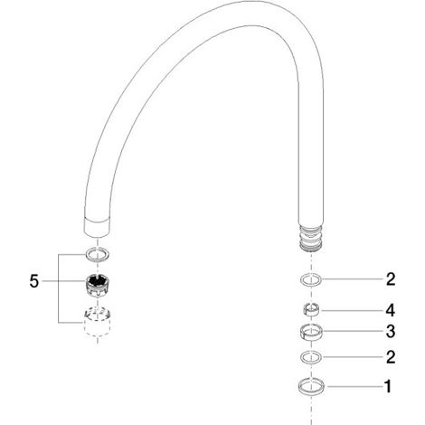 Dornbracht 90282220302-99 Bec de robinet Pièces de rechange