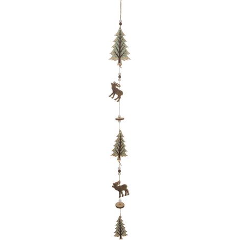Appendino renna 2ass legno 11x60cm - Feeric lights & christmas (1/5)