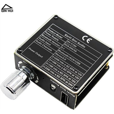 Module carte mère amplificateur numérique Bluetooth DIY 12V récepteur audio décodeur mini petit réglage des hautes et basses fréquences