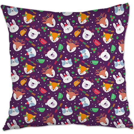 Housses de coussin en polyester résistante lavable en machine pour anniversaire (1/5)