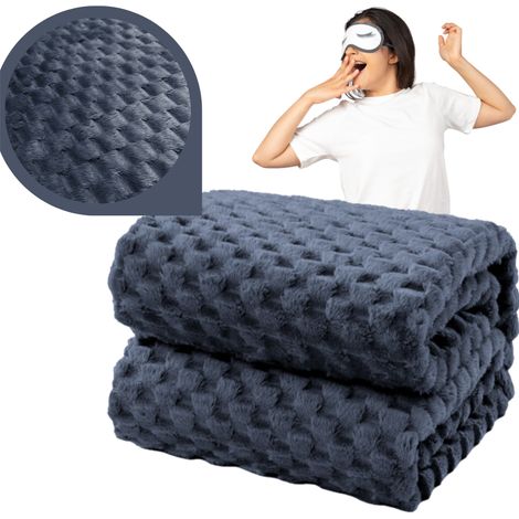 Couverture couvre-lit à carreaux gaufrés 200x220 cadeau d'anniversaire pour sa femme (1/5)