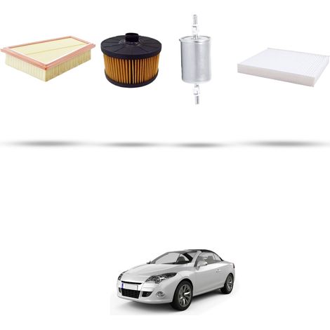 Kit tagliando 4 filtri compatibile con Renault Megane CC 1.2 TCE 85kw Dal 2012 (1/5)