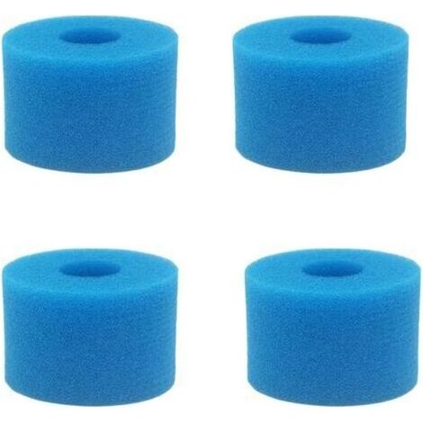 Filtres de Piscine en Mousse Filtre pour Intex Type S1 - Éponge Filtrante Type S1 - Filtre en Mousse pour Spa,Piscine - Réutilisables et Lavables (4 Pièces) (1/4)