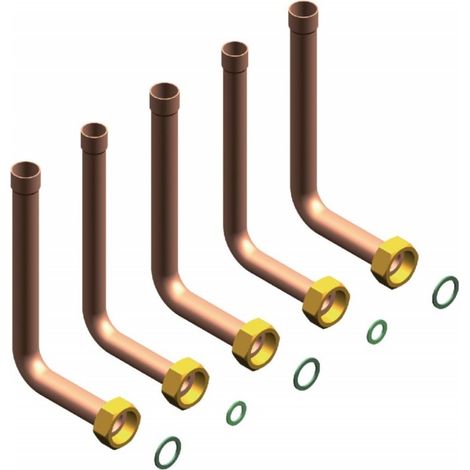 De Dietrich – Kit tubulures de raccordement pour cadre réhausseur chaudière MCR MCX – Filetage plomberie – Montage remplacement - 100009391