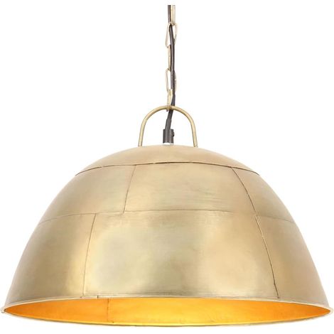 vidaXL Lámpara colgante vintage redonda 25 W latón 41 cm E27 (1/5)