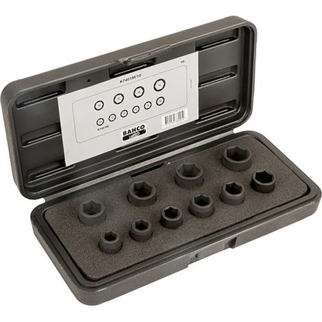 Llaves y dados Bahco hex set impacto resistente anticorrosión