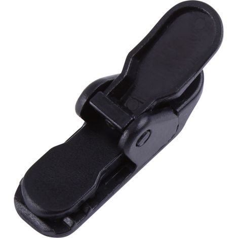 20 pinces noires à mâchoires pour tentes de camping, pour une fixation optimale en extérieur. (1/5)