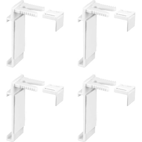Ensemble de 4 supports de serrage pour store enrouleur – Réglables 1,6 à 2,2 cm – Installation sans perçage – Adhésif haute adhérence (1/4)