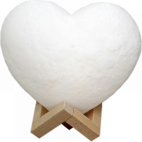 Lampe Led En Forme De Coeur, Usb Rechargeable, Lampe De Nuit Pour Chambre Salon Caf Nol - Chronométrage 16 Couleurs 10cm (1/3)