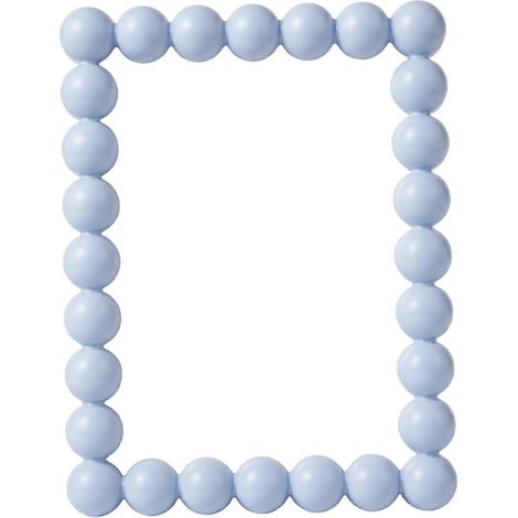 Cadre photo 10x15 cm bleu bordure perlée minimaliste moderne à poser ou à accrocher décoration maison (1/5)