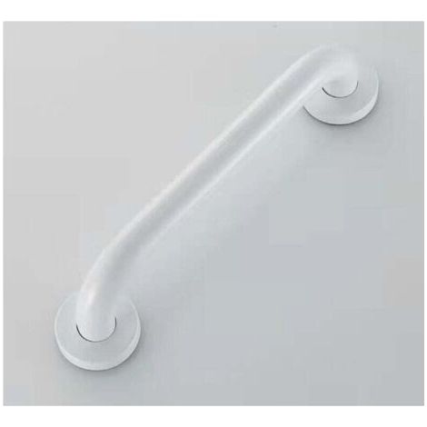 Barre d'Appui Douche - 400mm - Poignée de Douche de Sécurité - Barre d'Appui WC Handicapé - Barre de Soutien pour Toilette - Barre de Maintien Douche et WC - Blanc (1/4)