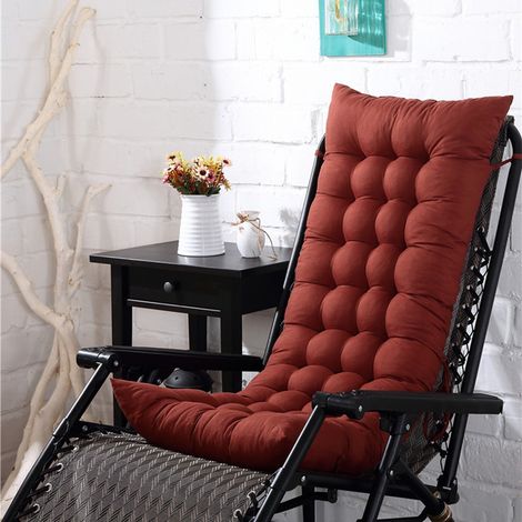 Coussin Pour Fauteuil Bascule - Hauteur Renforcée - 125 x 48 x 8 cm - Matière Nylon Et Spandex - Antidérapant - 1 Pièce (1/5)