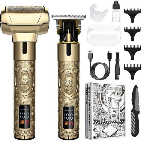 Tondeuse à cheveux professionnelle pour hommes, rasoir électrique à lame en T (1/5)