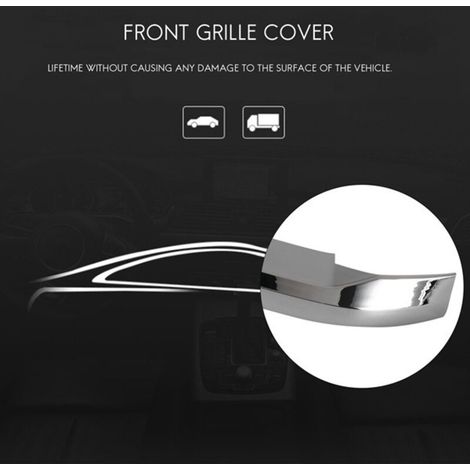 Un jeu de baguettes de calandre avant en ABS argenté, compatible avec BMW X1 F48 2016-2020
