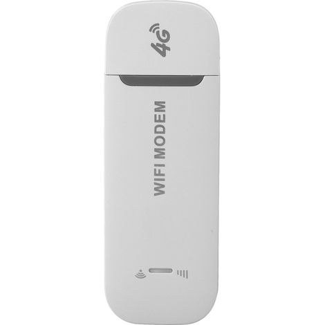 WiFi portable USB 4G, plug and play, Internet haute vitesse, partage multi-utilisateurs, avec carte SIM standard insérée, point d'accès portable de voyage, blanc (1/5)