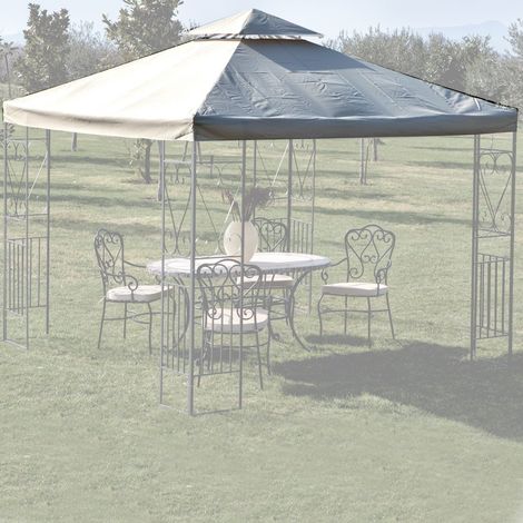 Telo Top Di Ricambio Per Gazebo 3x3 Legno Ferro Con Air Vent Bianco 180 Gr (1/7)