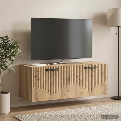 vidaXL Wall-Mounted TV Cabinet 78.5 x 31 x 30 cm Artisan Oak (1/5)