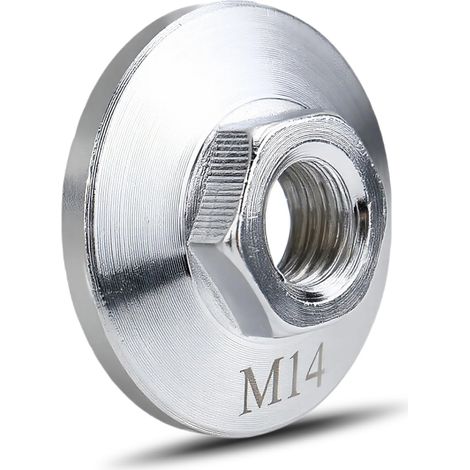 Adaptateur sur filetage M14 et filetage 5/8", adaptateur pour disques normaux, meuleuse d'angle, lame de coupe, lame de scie (1 contre-écrou) (1/2)