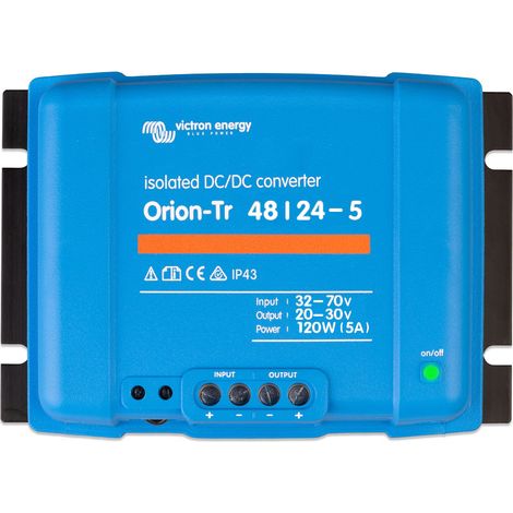 Convertidor DC-DC Orion 48V/24V 5A (120W) Aislado