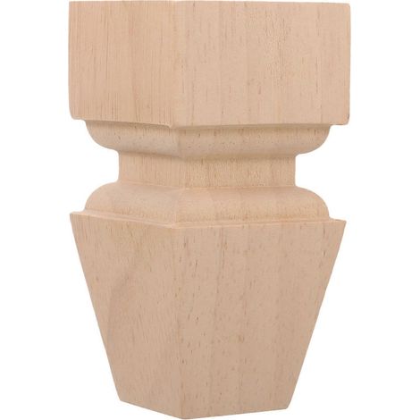 Pieds de table et de chaise de rechange en bois, lot de 2, couleur kaki (1/5)