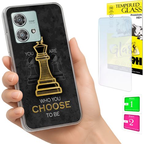 Custodia per Motorola Edge 40 Neo Photo Cover Case Back Case + Vetro 9H (1/5)