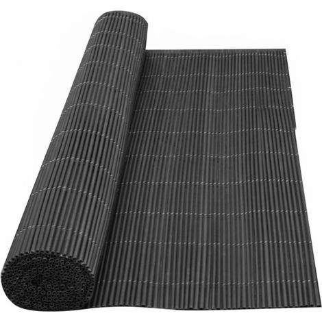Mimbre Ocultación Gris 2x3 m  Cerramiento Mimbre Artificial Terraza Jardin PP+PE  Valla Decorativa Ocultación 90%