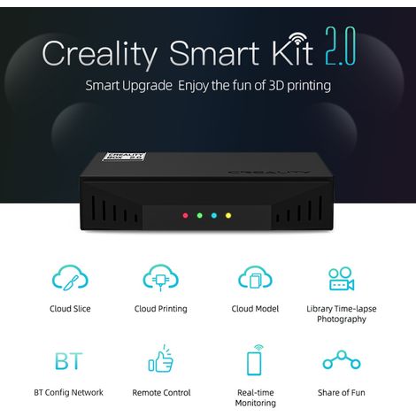Creality Imprimante 3D Caméra Moniteur Smart Kit WiFi Box HD 1080P Télécommande en temps réel Photographie accélérée pour l'impression Cloud Slice Print avec APP Carte TF 8G Compatible avec la plupart (1/5)