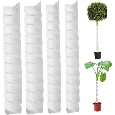 4pcs Protégeurs d'arbres, tronc d'arbre Protecteur 2 taille pp spiral arbre enveloppe cuttable réutilisable arbre protège tronc protecteur tubes d'arbre imperméables pour protéger l'écorce des chats