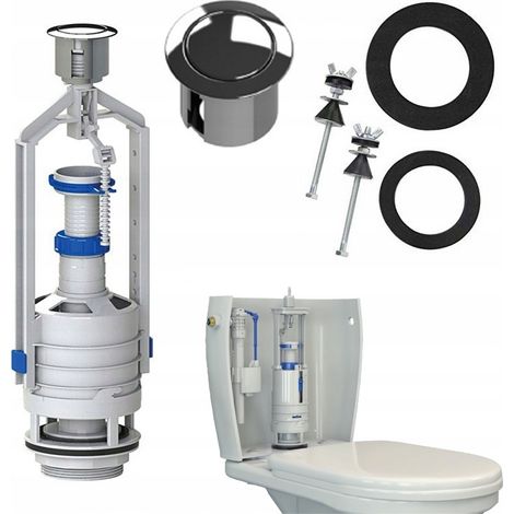 Robinet de chasse d'eau + kit de réparation universel pour Cersanit Roca