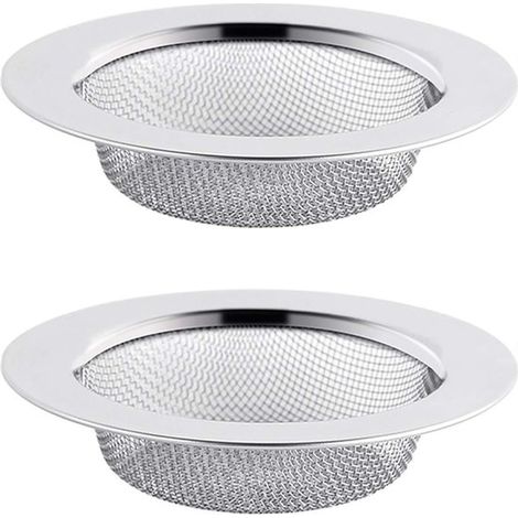 Colador de desagüe - paquete de 2, acero inoxidable, 7,5 cm, para fregadero de cocina (1/5)