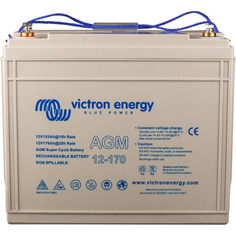 Batterie victron super cycle 12V 170 Ah haute performance (1/2)